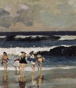 Winslow Homer Detail from on the Beach Sweden oil painting artist